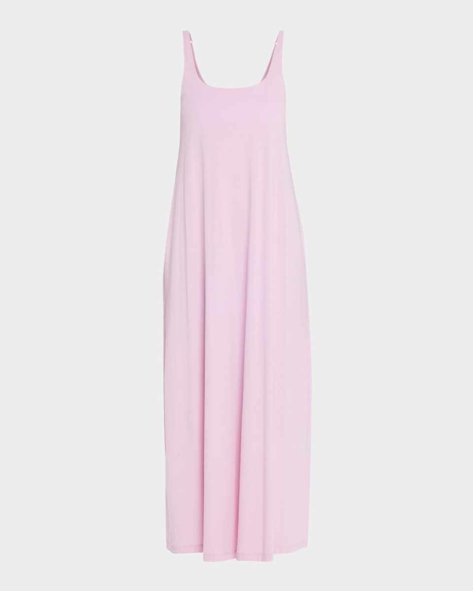 Scoop-Neck Organic Cotton Jersey Midi Chemis